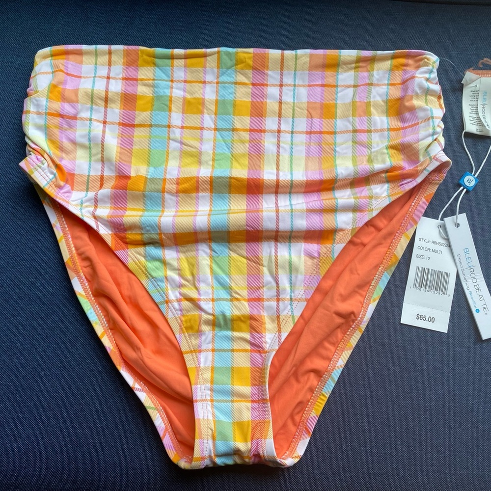 (SOLD) NWT Bleu Rod Beattie Women's High Waist Bikini Bottom, Size 10